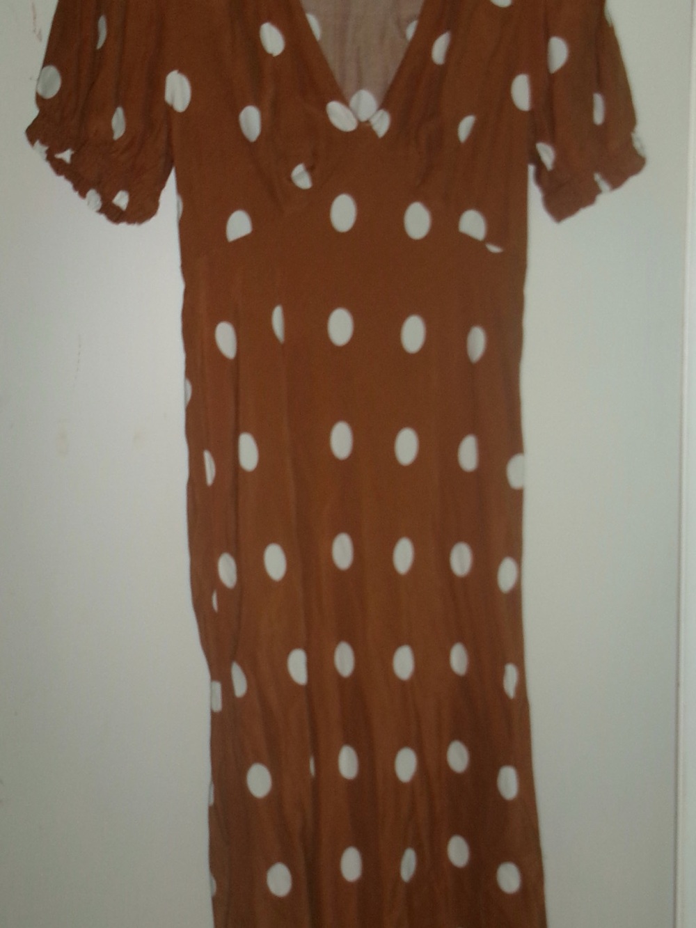 a new day Brown Polka Dot Scoop Neck Top